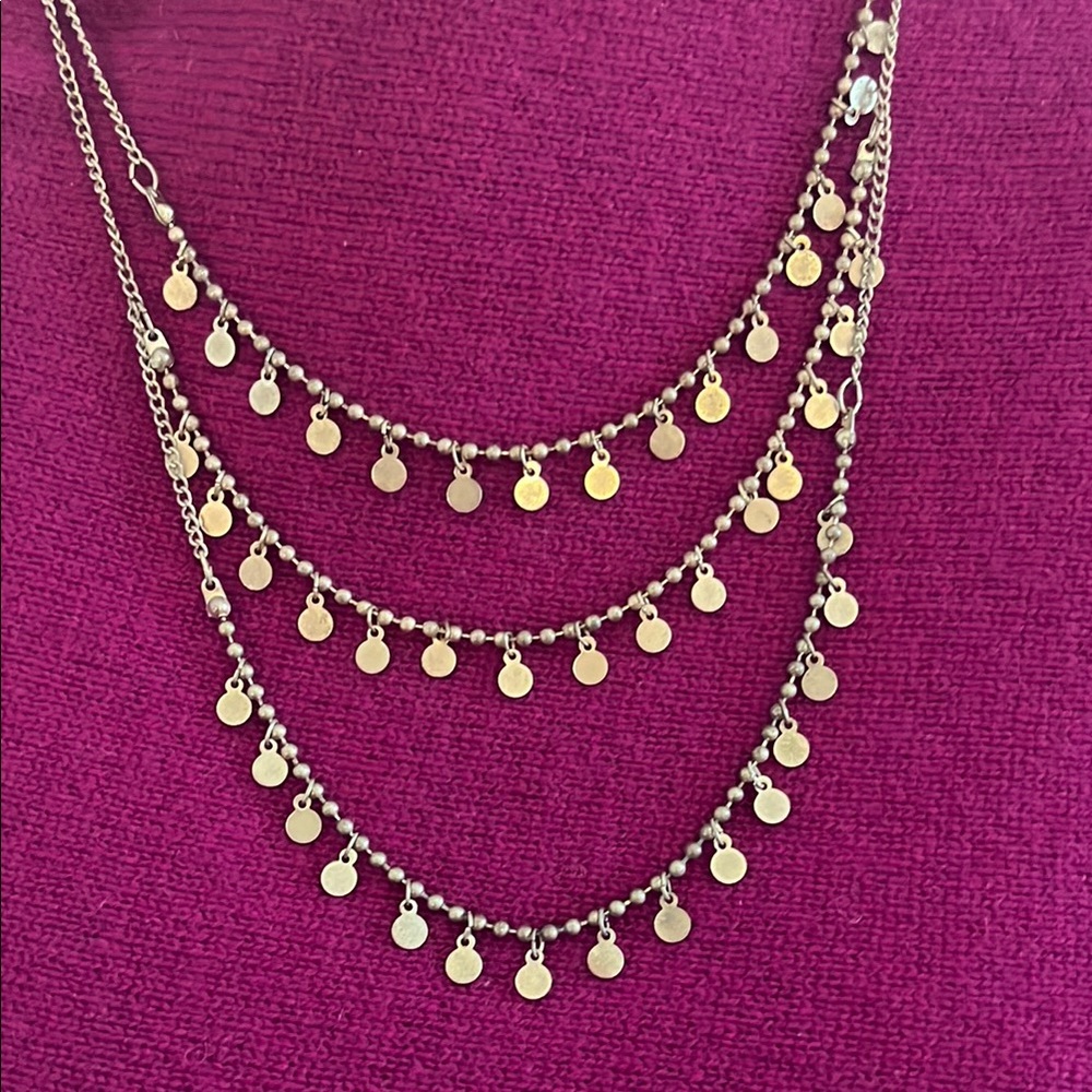 Darling Gold Tone Layered Necklace